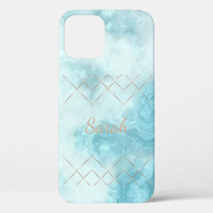 Funda Para iPhone 12 Estuche Guay Trendy Blue Marble Funda-Mate para iP