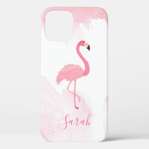 Funda Para iPhone 12 Estuche Guay Trendy Pink Flamingo Funda-Mate para 