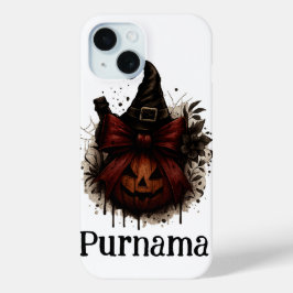 Funda Para iPhone 15 Estuche Halloween Cat Pumpkin para iPhone - Witchy