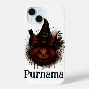 Funda Para iPhone 15 Estuche Halloween Cat Pumpkin para iPhone - Witchy