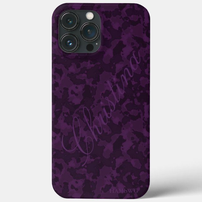 Funda De Case-Mate Para iPhone Estuche HAMbWG Xtreme Phone - Camuflaje Ametist (Reverso )