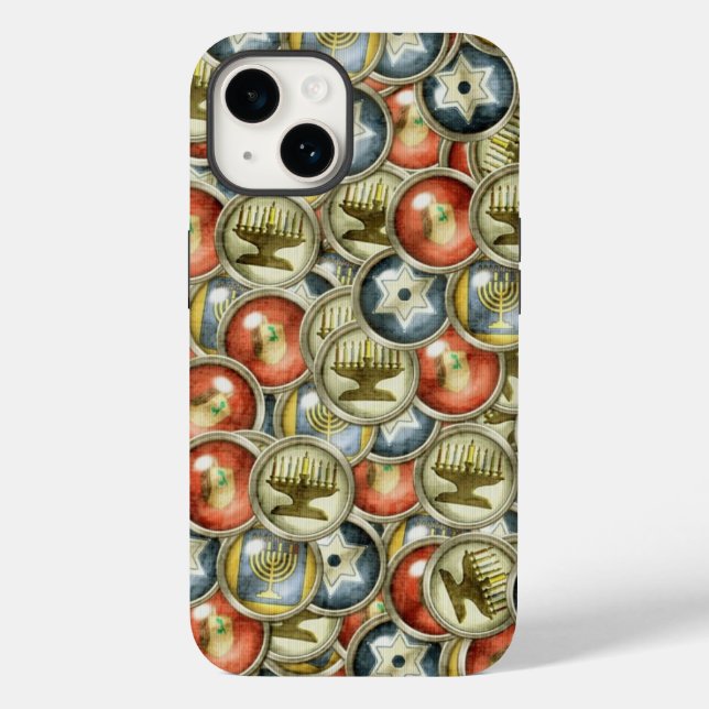 Funda De Case-Mate Para iPhone Estuche Hanukkah Phone (Reverso )