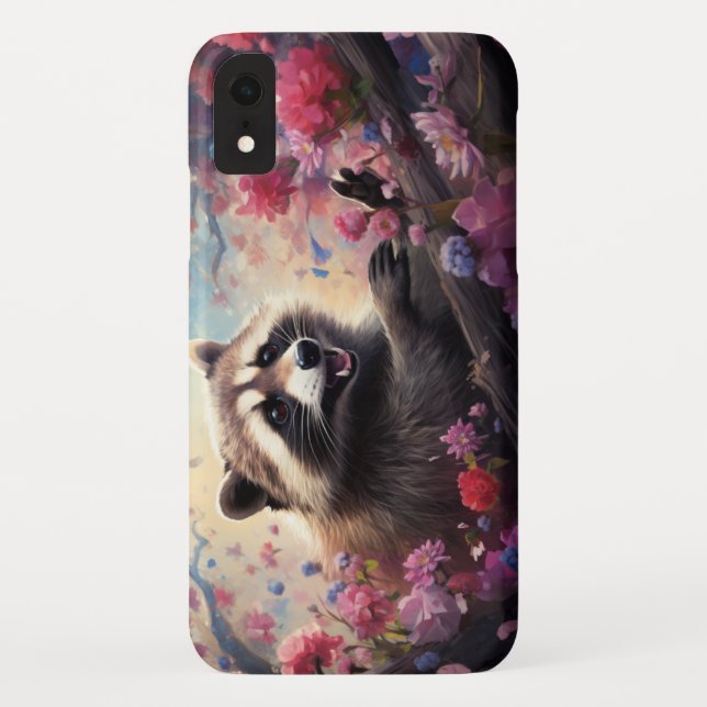 Funda De Case-Mate Para iPhone Estuche Happy Racoon iPhone / iPad (Reverso)