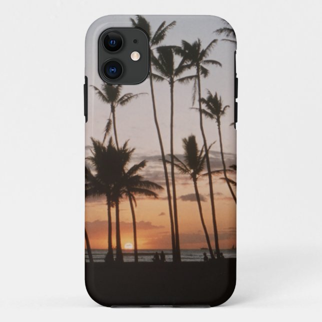 Funda De Case-Mate Para iPhone Estuche Hawaiian Palm Trees iPhone (Reverso)