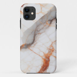 Funda Para iPhone 11 Estuche Heliocarnus White Maroon Marble Phone