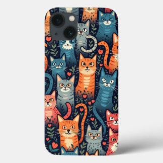 Funda Para iPhone 13 Estuche Hip cat iPhone