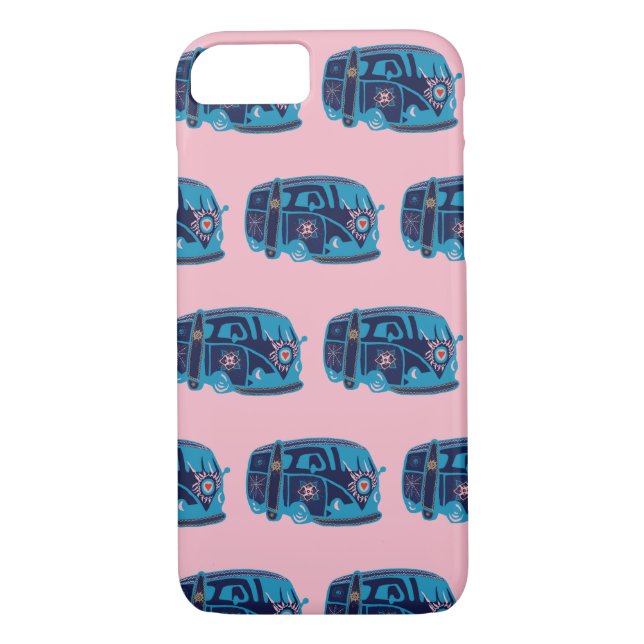 Funda De Case-Mate Para iPhone Estuche Hippie Van iPhone (Reverso)