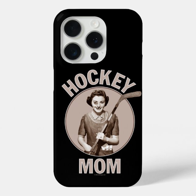 Funda De Case-Mate Para iPhone Estuche Hockey Mom iPhone (Reverso )