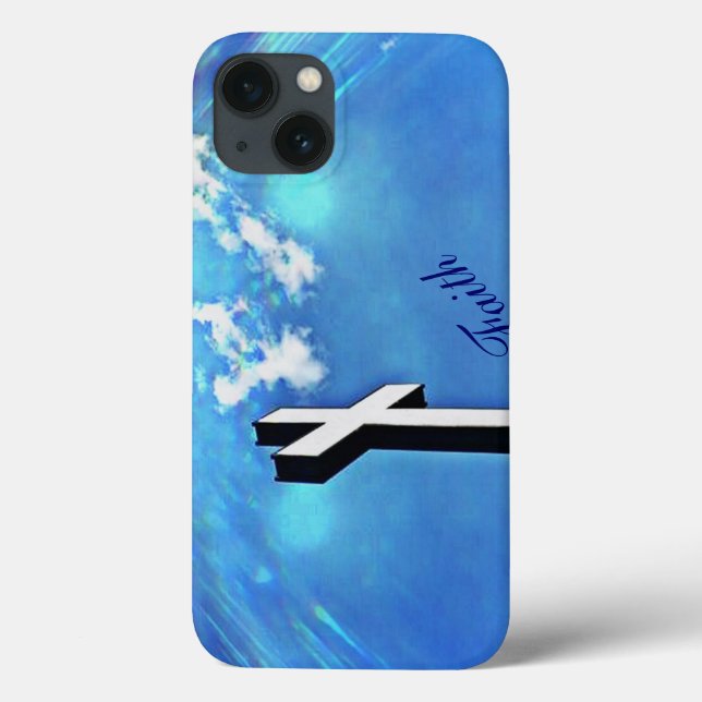 Funda De Case-Mate Para iPhone Estuche Holy Cross Blue Skies iPad (Reverso)