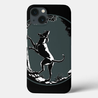Funda Para iPhone 13 Estuche Hound Dog iPad de caza Perro Art iPad