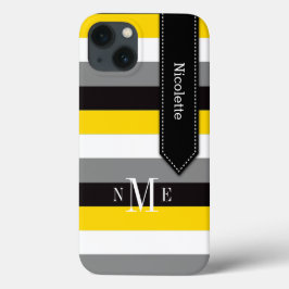 title_seo2 Estuche iPad Mini | Tiras | Amarillo, negro, gris