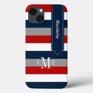 title_seo2 Estuche iPad Mini Tiras Armada, rojo, blanco,