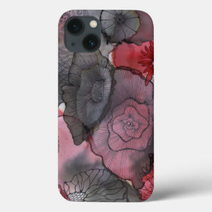 Funda Para iPhone 13 Estuche Iphone 7/8 Black Red Berry Phone