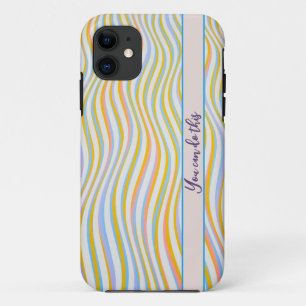 Funda Para iPhone 11 Estuche IPhone con bandas de colores variadas