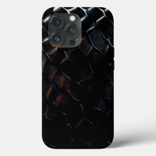 Funda Para iPhone 13 Pro Estuche iphone de escala de dragón negro