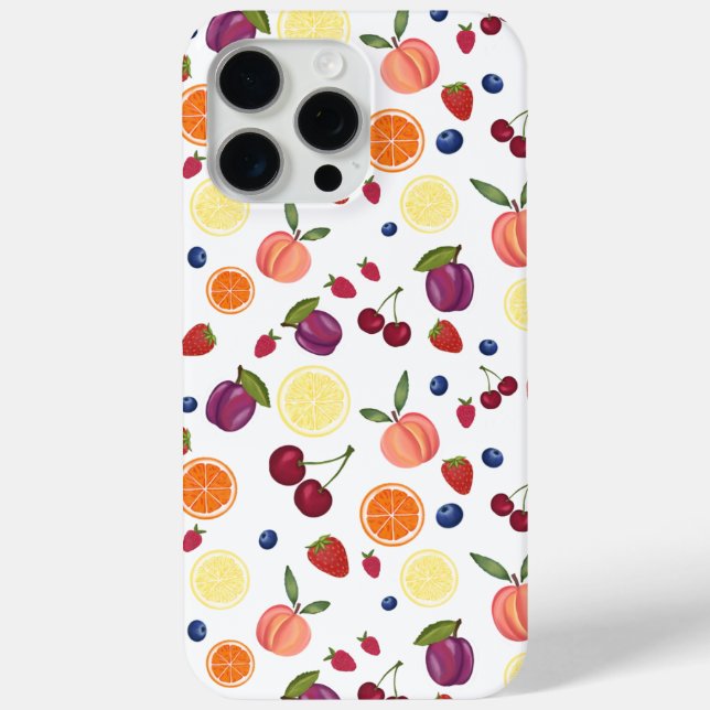 Funda De Case-Mate Para iPhone Estuche IPhone de fruta acuarela (Reverso )