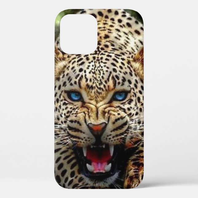 Funda De Case-Mate Para iPhone Estuche iPhone de leopardo de ojos azules / iPad (Reverso )