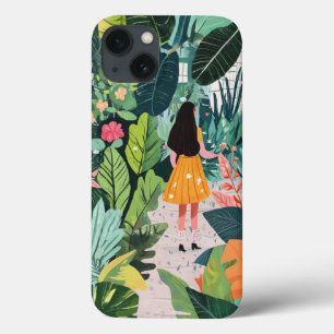 Funda Para iPhone 13 estuche IPhone, diseño botánico