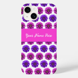 Funda Para iPhone 14 De Case-Mate Estuche Iphone - Flores rosa y morada