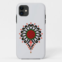 Estuche iPhone / iPad Patrón folk de las tierras a