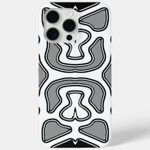 Funda Para iPhone 15 Pro Max Estuche iPhone / iPad, Un diseño blanco y negro vi