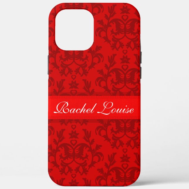 Funda De Case-Mate Para iPhone Estuche iphone personalizado con patrón de damasco (Reverso )