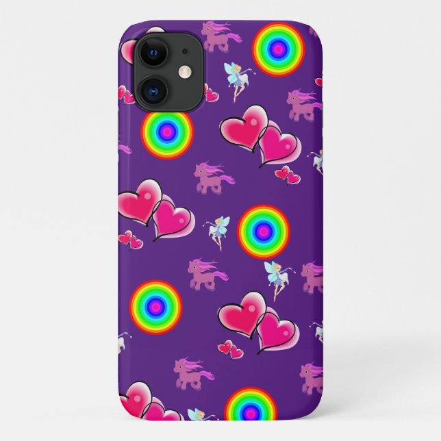 Funda De Case-Mate Para iPhone Estuche Iphone Pink Hearts (Reverso)