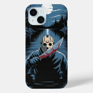 Funda Para iPhone 15 Estuche Jason Voorhees Camp Crystal Lake para iPho