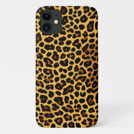 Funda Para iPhone 11 Estuche Jet Black Leopard Print iPad