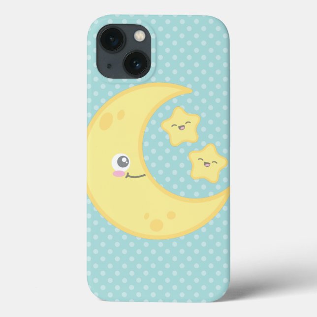 Funda De Case-Mate Para iPhone Estuche Kawaii Moon y Stars iPad Air (Reverso)