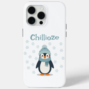 Funda Para iPhone 15 Pro Max Estuche Kawaii Penguin Phone - Cubierta de Inviern