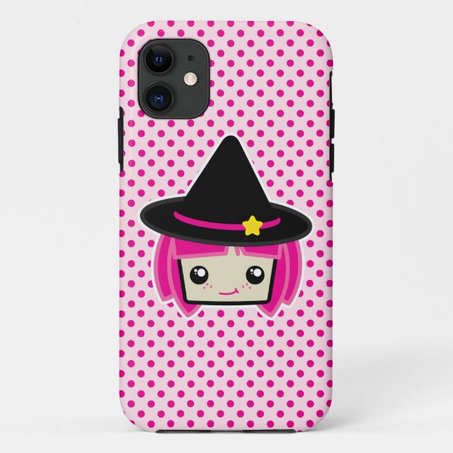 Funda De Case-Mate Para iPhone Estuche Kawaii Pink Haired para iPhone (Reverso)