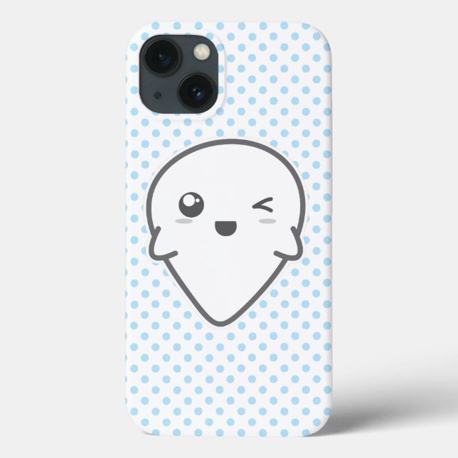 Funda De Case-Mate Para iPhone Estuche Kawaii Winking Ghost iPad (Reverso)