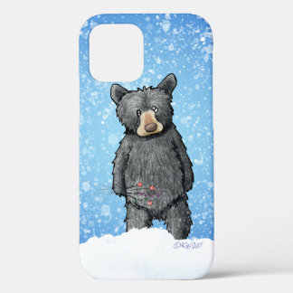 Funda Para iPhone 12 Estuche KiniArt Black Bear para iPhone / iPad