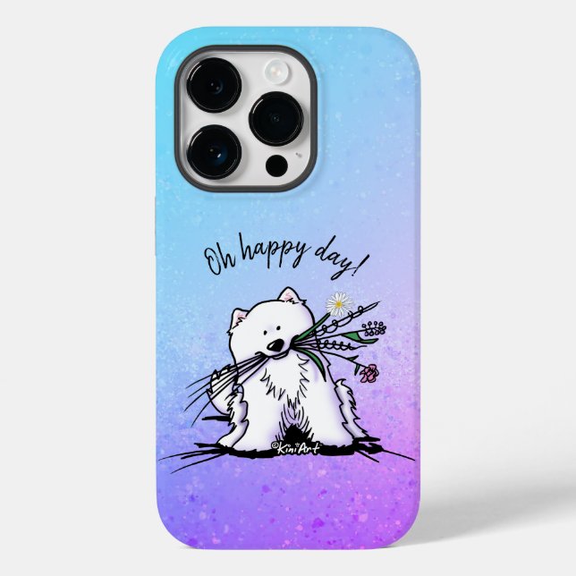 Funda De Case-Mate Para iPhone Estuche KiniArt Samoyed para iPhone / iPad (Reverso )
