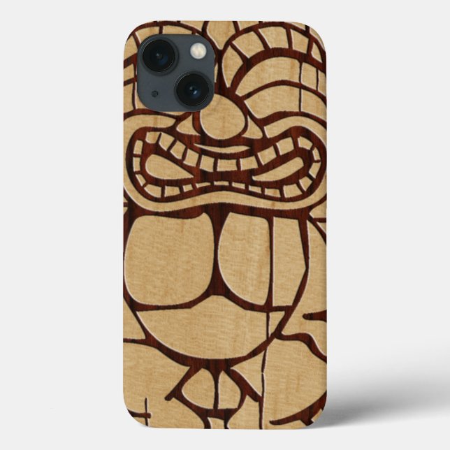 Funda De Case-Mate Para iPhone Estuche Koa Wood Tiki Ailani Surfboard iPad Air (Reverso)