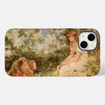 Estuche Lady With Lion iPhone / iPad