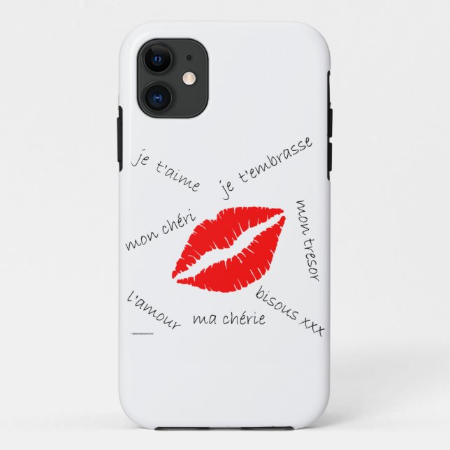 Funda De Case-Mate Para iPhone Estuche L'amour French Kiss para iPhone (Reverso)