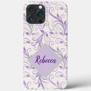 Funda Para iPhone 13 Pro Max Estuche Lavender y Green Iphone, personalizado