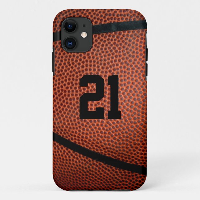 Funda De Case-Mate Para iPhone Estuche Leather Basketball Phone (Reverso)