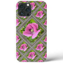 Estuche llamativo para iPhone con lapiceros rosa B