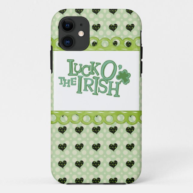 Funda De Case-Mate Para iPhone Estuche Lucky Irish iPhone (Reverso)