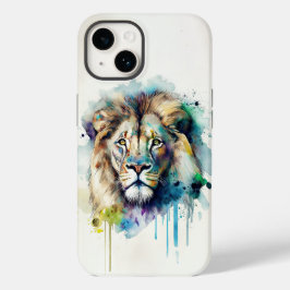 Funda Para iPhone 14 De Case-Mate Estuche Majestic Watercolor Lion Phone