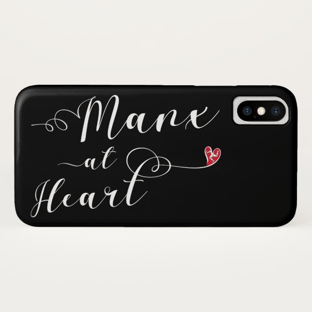 Funda De Case-Mate Para iPhone Estuche Manx At Heart Mobile Phone (Reverso (horizontal))