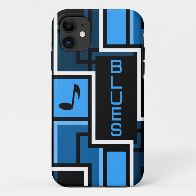 Funda De Case-Mate Para iPhone Estuche-mate BLUES para iPhone (Reverso)