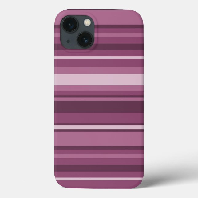 Funda De Case-Mate Para iPhone Estuche Mauve stripes Funda-Mate para iPhone (Reverso)