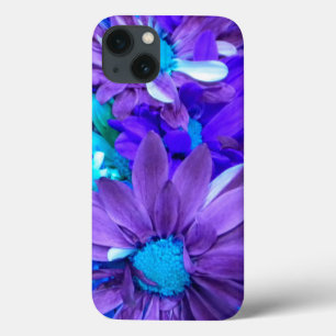 Funda Para iPhone 13 Estuche Mini Retina Purple N Turquoise Bouquet iPa
