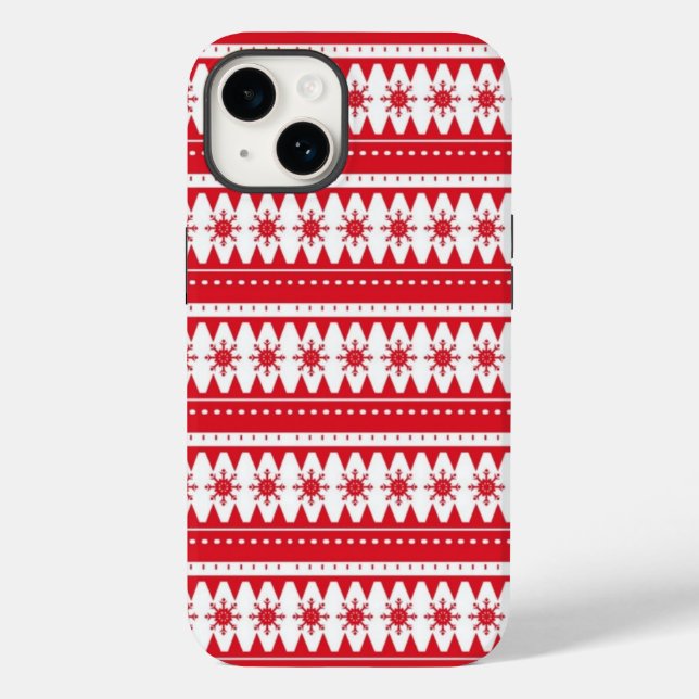 Funda De Case-Mate Para iPhone Estuche Mini Snowflakes Phone (Reverso )