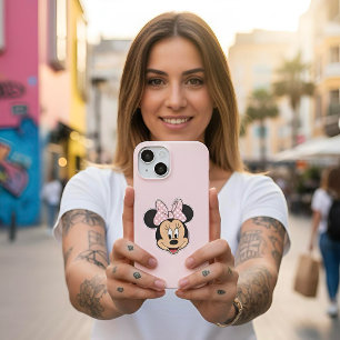 Funda Para iPhone 15 Estuche Minnie Funda-Mate para iPhone