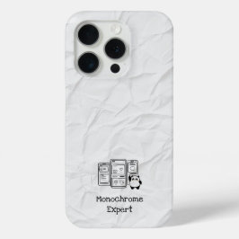 Funda Para iPhone 15 Pro Estuche Monocromo Experto para iPhone